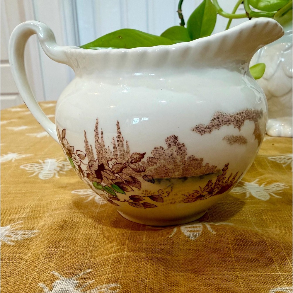 Vintage Johnson Brothers Castle on the Lake Creamer‎